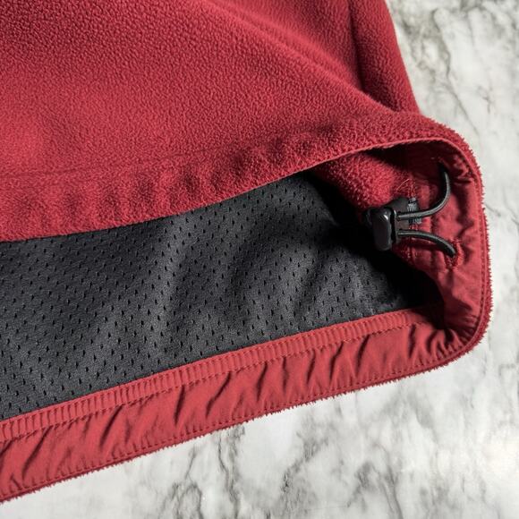 VTG LL Bean Mens Mountain Classic Fleece Jacket LT Large Tall Red Retro Gorp - Picture 9 of 10